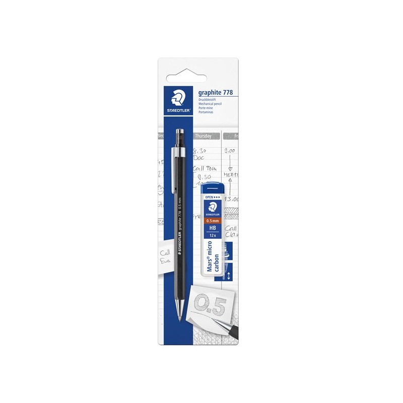 Portamine Grafite 778 0.5mm + astuccio mine Staedtler